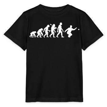 Bocce and Petanque Player Evolution Graphic - Stanley/Stella MINI CREATOR Kids’ T-Shirt - black - Front - Mikhail (115cm)