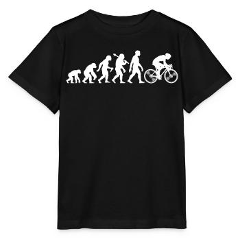 Cyclists Evolution for Cycling - Stanley/Stella MINI CREATOR Kids’ T-Shirt - black - Front - Mikhail (115cm)