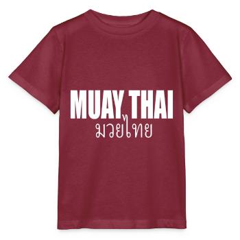 Muay Thai - Stanley/Stella MINI CREATOR Kids’ T-Shirt - burgundy - Front - Kain (125cm)