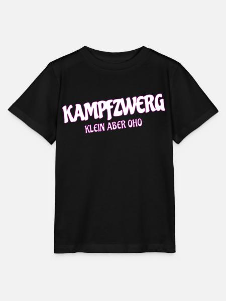 Kampfzwerg, Klein Aber Oho, Sprüche Zwerg - Stanley/Stella Kinder T-Shirt MINI CREATOR - Schwarz