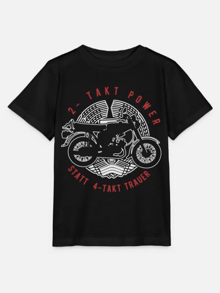 2 Takt Power, Simson, DDR Ost Moped S51 Geschenk - Stanley/Stella Kinder T-Shirt MINI CREATOR - Schwarz