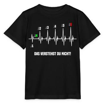 Auto Tuner Tuning Motorrad Gangschaltung Werkstatt - Stanley/Stella Kinder T-Shirt MINI CREATOR  - Schwarz - Vorne - Mikhail (115cm)