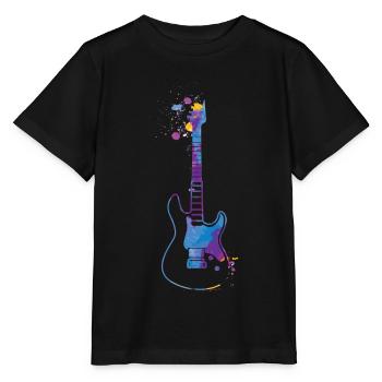 Guitar Splash Guitar Player Gift Electric Guitar - Stanley/Stella MINI CREATOR Kids’ T-Shirt - black - Front - Mikhail (115cm)
