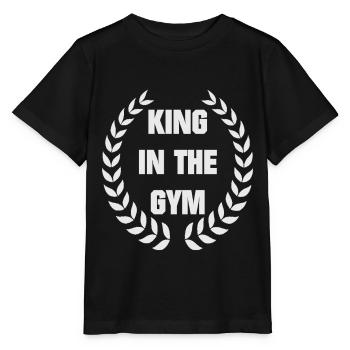Gym Gym Saying - Stanley/Stella MINI CREATOR Kids’ T-Shirt - black - Front - Mikhail (115cm)