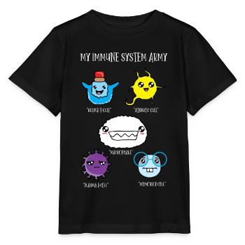 Immunsystem Zellen des Körpers, Biologie - Stanley/Stella Kinder T-Shirt MINI CREATOR  - Schwarz - Vorne - Mikhail (115cm)