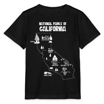 National Parks California, Glacier, Yosemite, - Stanley/Stella MINI CREATOR Kids’ T-Shirt - black - Front - Mikhail (115cm)