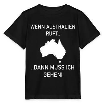 Australien - Stanley/Stella Kinder T-Shirt MINI CREATOR  - Schwarz - Vorne - Mikhail (115cm)