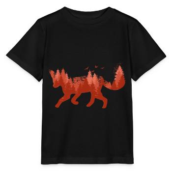 Fox Foxes - Stanley/Stella MINI CREATOR Kids’ T-Shirt - black - Front - Mikhail (115cm)