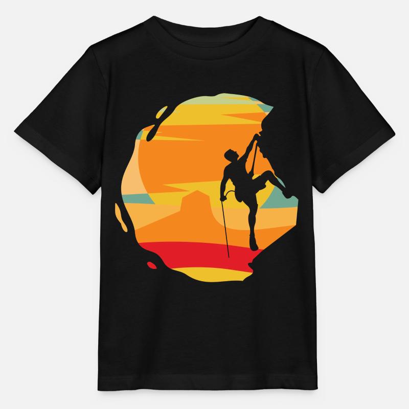 Escalade rocheuse, alpinisme, escalade, Bouldern - T-shirt bio MINI CREATOR Stanley/Stella Enfant - noir