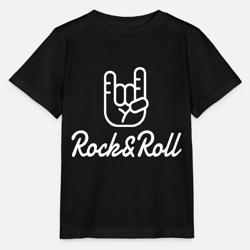 Rock n Roll - Stanley/Stella MINI CREATOR Kids’ T-Shirt - black