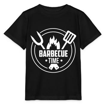 BBQ Time - Stanley/Stella Kinder T-Shirt MINI CREATOR  - Schwarz - Vorne - Mikhail (115cm)