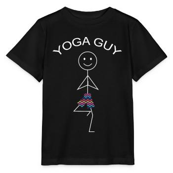 Yoga, Spiritual Yoga Type, Stick Man - Stanley/Stella MINI CREATOR Kids’ T-Shirt - black - Front - Mikhail (115cm)