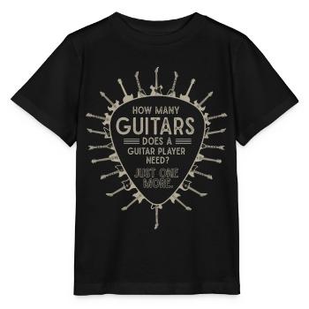 Guitarist, Guitar, Guitar Player Gift - Stanley/Stella MINI CREATOR Kids’ T-Shirt - black - Front - Mikhail (115cm)