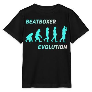 Evolution of Beatboxer Beatbox Beatboxing - Stanley/Stella MINI CREATOR Kids’ T-Shirt - black - Front - Mikhail (115cm)