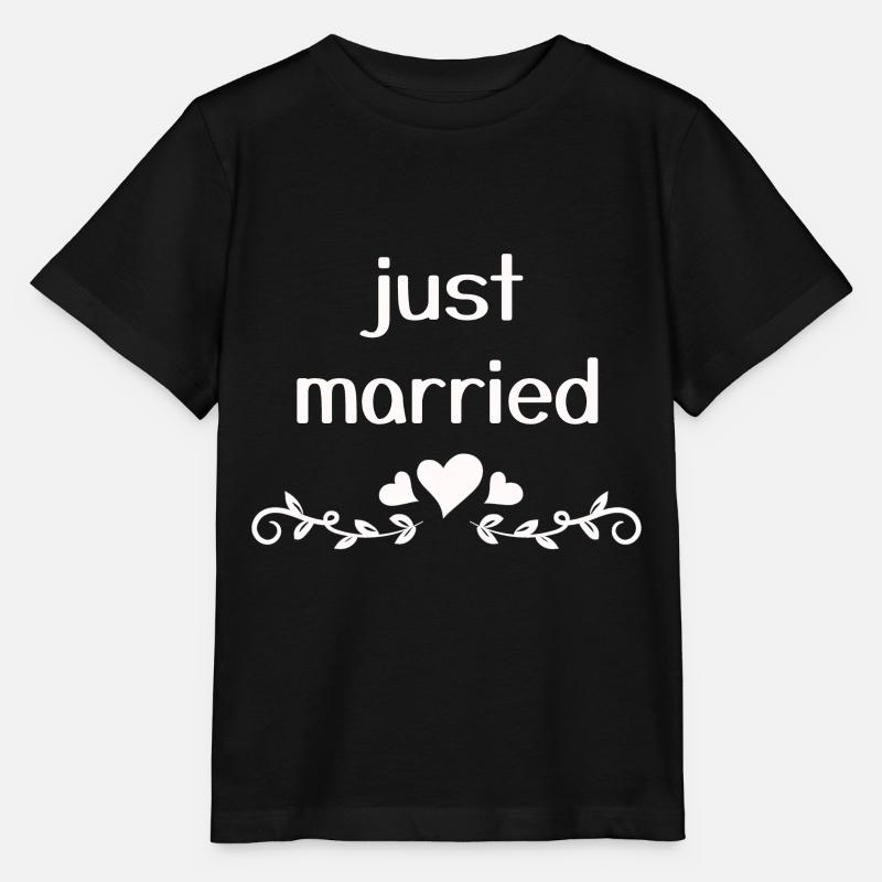 just married - T-shirt bio MINI CREATOR Stanley/Stella Enfant - noir