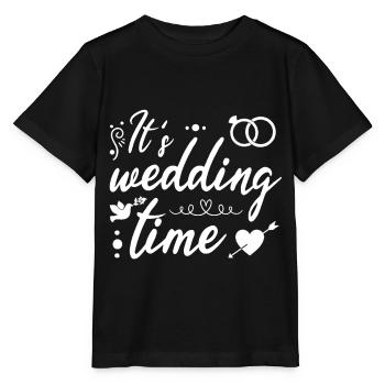 Hochzeit heiraten - Stanley/Stella Kinder T-Shirt MINI CREATOR  - Schwarz - Vorne - Mikhail (115cm)