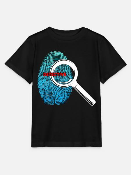 Detektiv, Kinder, - Stanley/Stella Kinder T-Shirt MINI CREATOR  - Schwarz