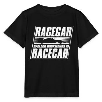 Rennwagen, Rennen, Rennen - Stanley/Stella Kinder T-Shirt MINI CREATOR  - Schwarz - Vorne - Mikhail (115cm)
