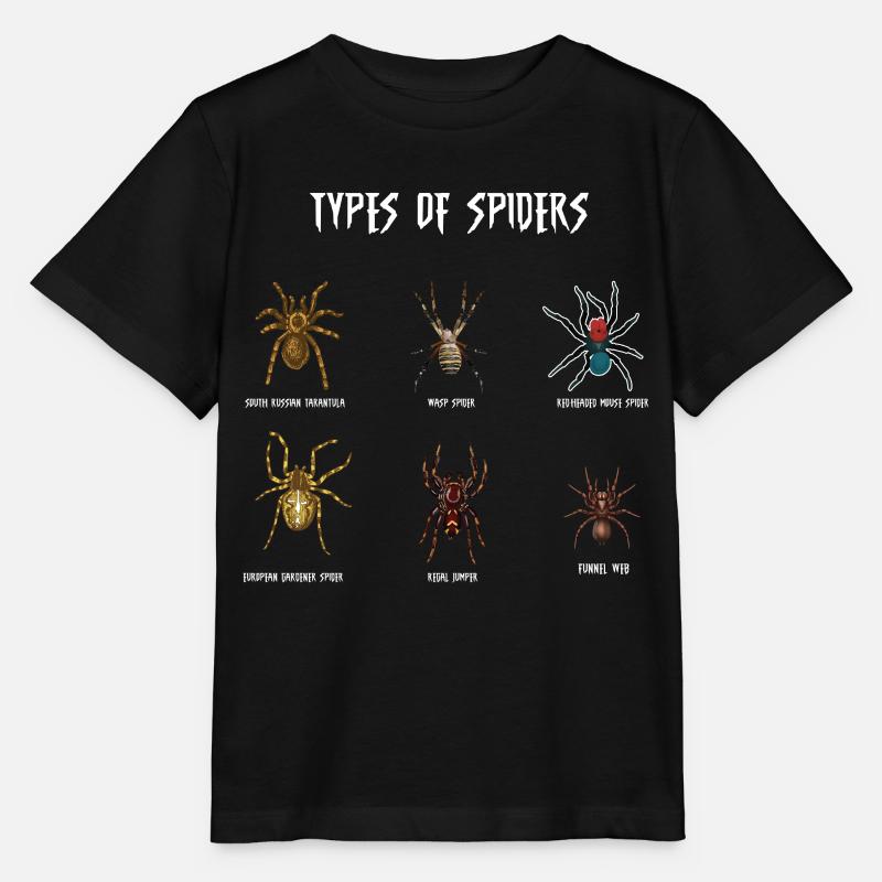 Espèces d’araignées, araignées - T-shirt bio MINI CREATOR Stanley/Stella Enfant - noir