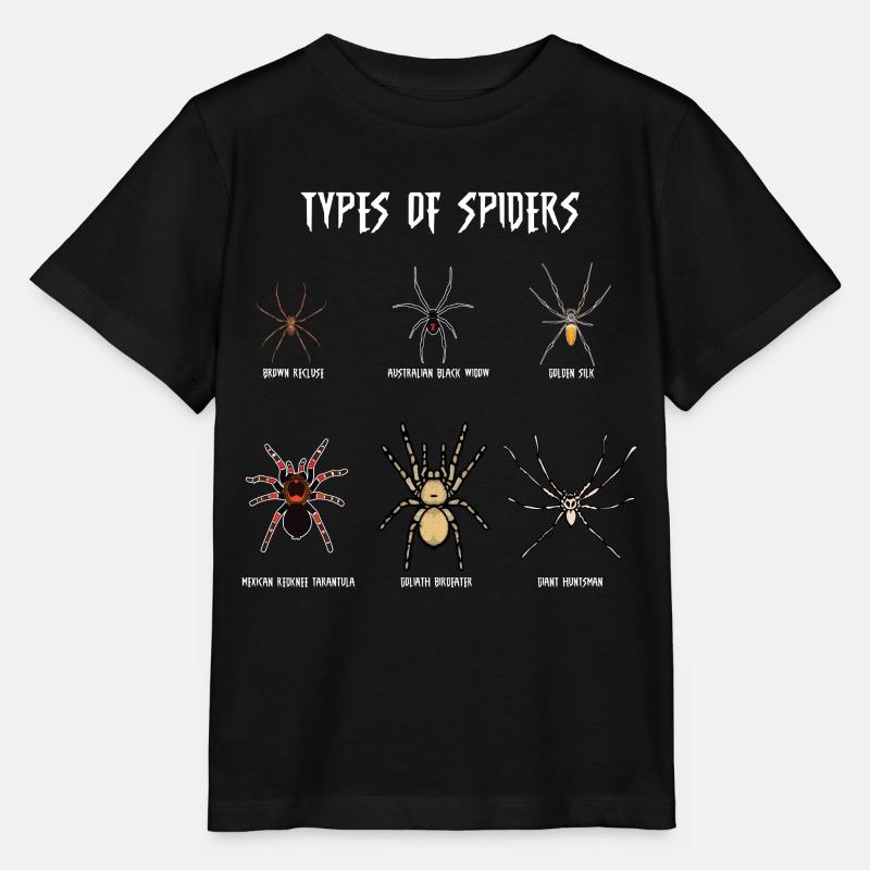 Espèces d’araignées, araignées - T-shirt bio MINI CREATOR Stanley/Stella Enfant - noir