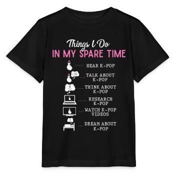 KPOP-Freizeit - Stanley/Stella Kinder T-Shirt MINI CREATOR  - Schwarz - Vorne - Mikhail (115cm)