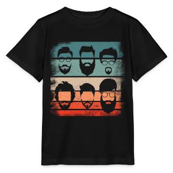 Beard Facts, Bearded Men, Beard, - Stanley/Stella MINI CREATOR Kids’ T-Shirt - black - Front - Mikhail (115cm)
