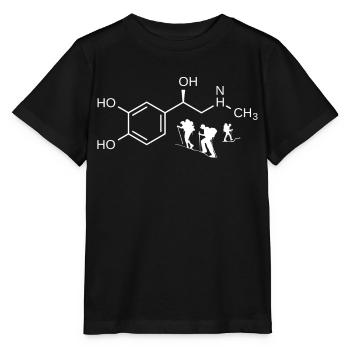 Randonnée, alpinisme, formule adrénaline - T-shirt bio MINI CREATOR Stanley/Stella Enfant - noir - Devant - Mikhail (115cm)