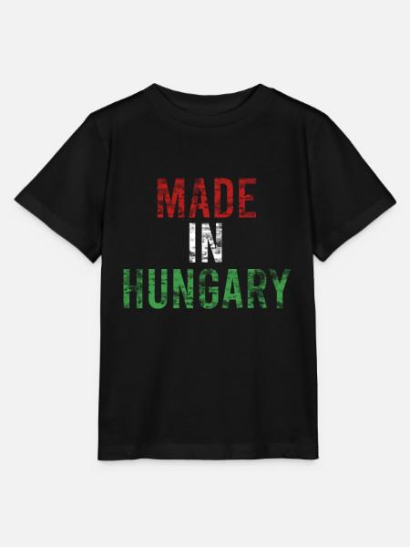 Ungarn - Stanley/Stella Kinder T-Shirt MINI CREATOR - Schwarz