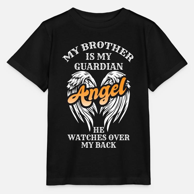 Frère Deuil, Frère Est Mon Ange Gardien - T-shirt bio MINI CREATOR Stanley/Stella Enfant - noir