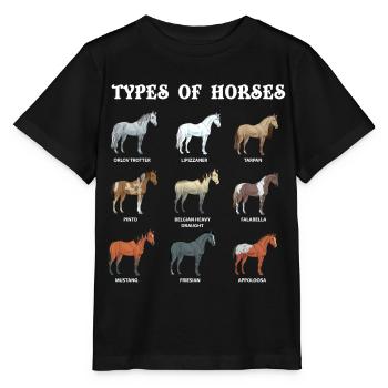 Arten Von Pferden, Pferd, Araber - Stanley/Stella Kinder T-Shirt MINI CREATOR  - Schwarz - Vorne - Mikhail (115cm)