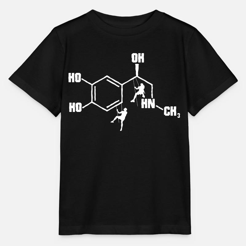 Klettern Adrenalin, Kletterer, Klettern - Stanley/Stella Kinder T-Shirt MINI CREATOR  - Schwarz