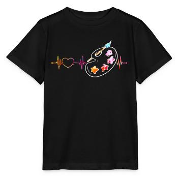 Malen Palette Pinsel Künstler Maler Geschenk - Stanley/Stella Kinder T-Shirt MINI CREATOR  - Schwarz - Vorne - Mikhail (115cm)