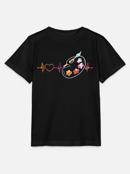 Malen Palette Pinsel Künstler Maler Geschenk - Stanley/Stella Kinder T-Shirt MINI CREATOR  - Schwarz