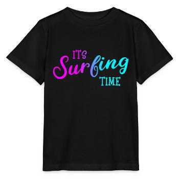 Surfing - Stanley/Stella Kinder T-Shirt MINI CREATOR  - Schwarz - Vorne - Mikhail (115cm)