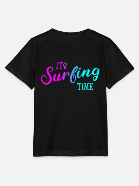 Surfing - Stanley/Stella Kinder T-Shirt MINI CREATOR - Schwarz