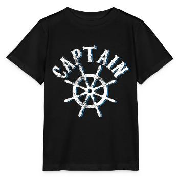 Capitaine - T-shirt bio MINI CREATOR Stanley/Stella Enfant - noir - Devant - Mikhail (115cm)