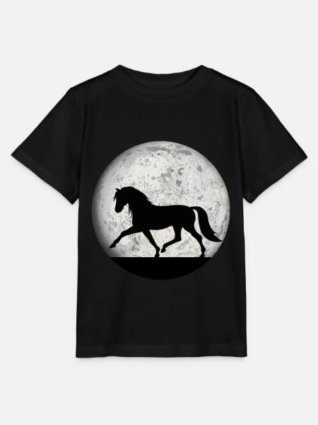 Pferde Pferd Reiten Reitsport Mädchen Frauen Shirt - Stanley/Stella Kinder T-Shirt MINI CREATOR - Schwarz