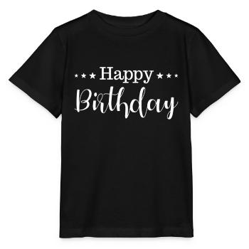 Bon anniversaire - T-shirt bio MINI CREATOR Stanley/Stella Enfant - noir - Devant - Mikhail (115cm)