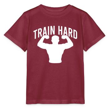 Pumps Weight Training - Stanley/Stella MINI CREATOR Kids’ T-Shirt - burgundy - Front - Kain (125cm)