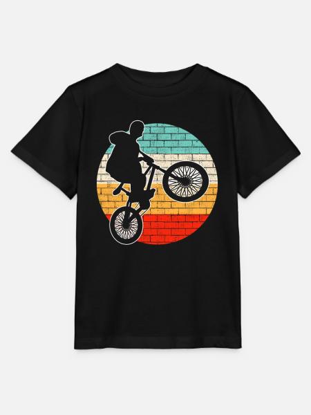 BMX retro - Stanley/Stella Kinder T-Shirt MINI CREATOR - Schwarz