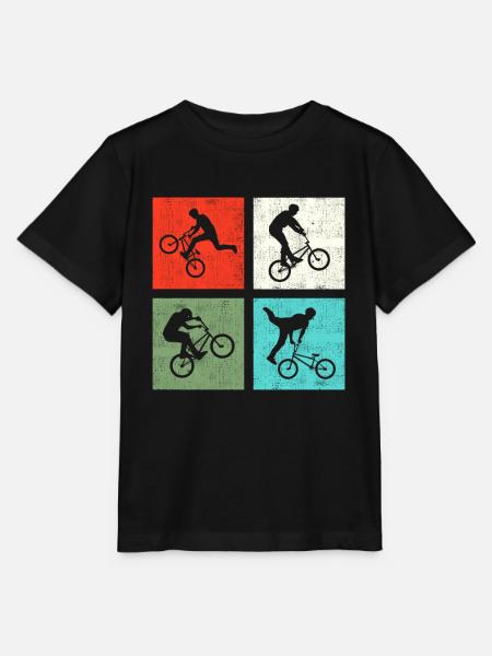 BMX Retro - Stanley/Stella Kinder T-Shirt MINI CREATOR  - Schwarz