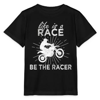 Motocross riding saying - Stanley/Stella MINI CREATOR Kids’ T-Shirt - black - Front - Mikhail (115cm)