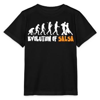 Evolution Salsa, Danseuse de Salsa - T-shirt bio MINI CREATOR Stanley/Stella Enfant - noir - Devant - Mikhail (115cm)