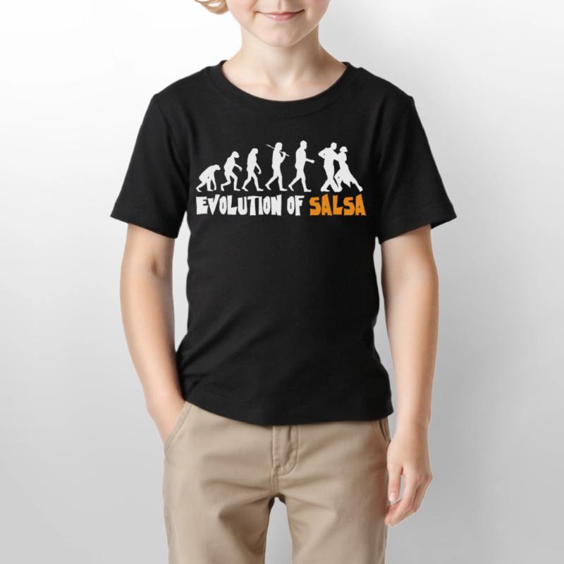 Evolution Salsa, Danseuse de Salsa T-shirt bio MINI CREATOR Stanley/Stella Enfant