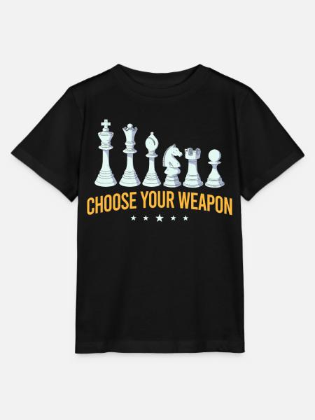 Schach, Schachspieler, Schachliebhaber - Stanley/Stella Kinder T-Shirt MINI CREATOR - Schwarz