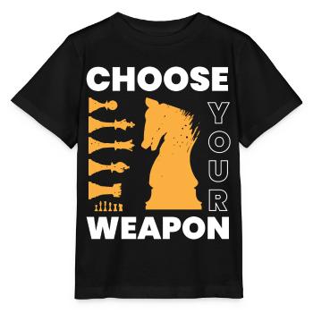 Chess, chess player, chess lover - Stanley/Stella MINI CREATOR Kids’ T-Shirt - black - Front - Mikhail (115cm)