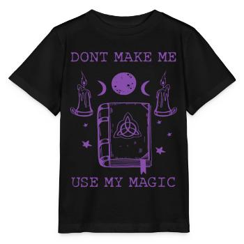 Wicca Witchcraft Witchcraft Witches Magical - Stanley/Stella MINI CREATOR Kids’ T-Shirt - black - Front - Mikhail (115cm)