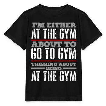 Fitness-Fitness-Süchtige - Stanley/Stella Kinder T-Shirt MINI CREATOR  - Schwarz - Vorne - Mikhail (115cm)