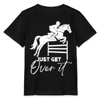 Cheval, chevaux, filles et chevaux - T-shirt bio MINI CREATOR Stanley/Stella Enfant - noir - Devant - Mikhail (115cm)