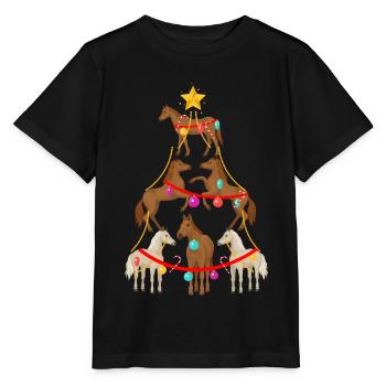 Pferd, Pferde, Mädchen Und Pferde - Stanley/Stella Kinder T-Shirt MINI CREATOR  - Schwarz - Vorne - Mikhail (115cm)